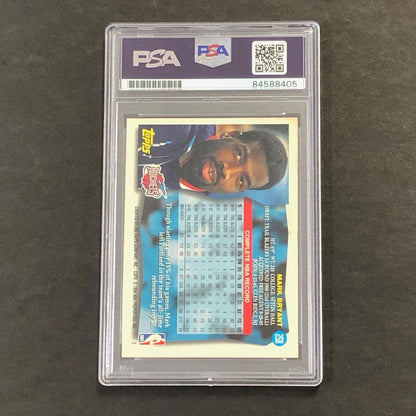 1995-96 Topps Basketball #258 Mark Bryant Signed Card AUTO PSA/DNA Slabbed Rocke