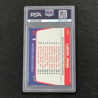 2006 Topps #OTG3 Lebron James PSA 8 NM-MT Cavaliers