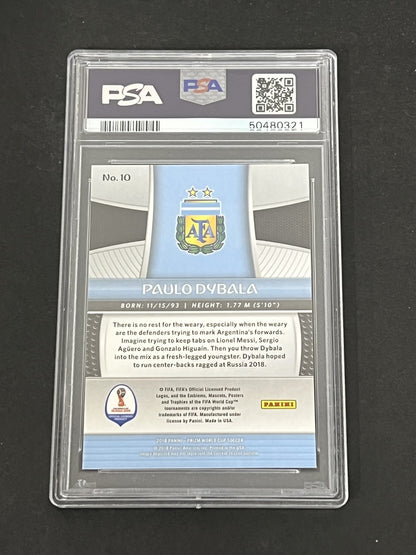 2018 Panini Prizm World Cup #10 Paulo Dybala PSA 8