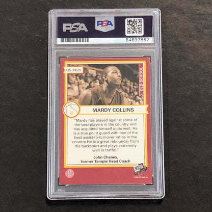 2006 PressPass #19 Mardy Collins Signed Card AUTO PSA Slabbed Temple