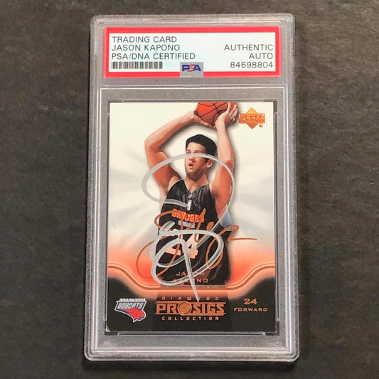 2004-05 Upper Deck Hardcourt #9 Jason Kapono Signed Card AUTO PSA/DNA Slabbed Bo