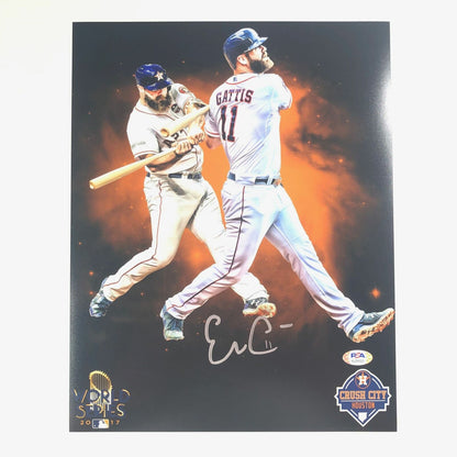 Evan Gattis signed 11x14 photo PSA/DNA Houston Astros Autographed