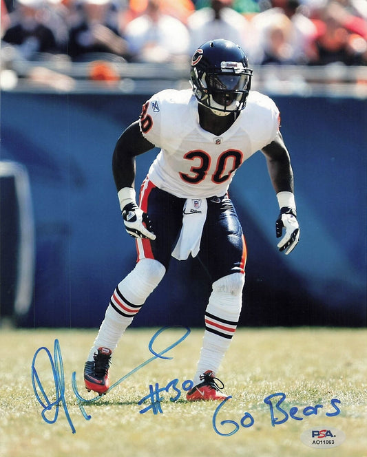 D.J. Moore Signed 8x10 photo PSA/DNA Chicago Bears Autographed