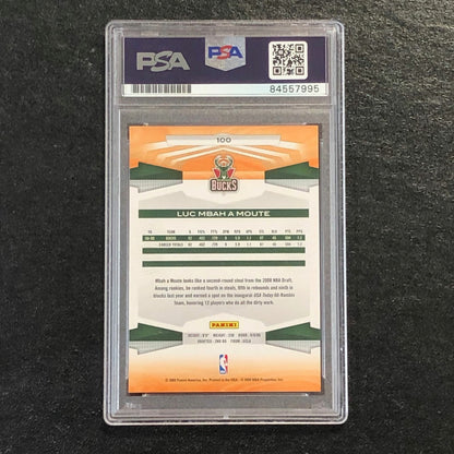 2009-10 Panini Basketball #100 Luc Mbah a Moute Signed Card AUTO PSA Slabbed Buc
