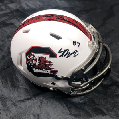 Spencer Rattler Signed Speed Mini Helmet PSA/DNA South Carolina Gamecocks Autogr