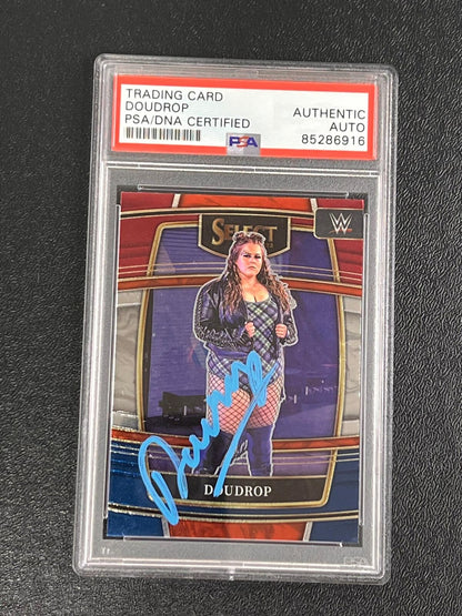 2022 Panini Select WWE #27 Doudrop Signed Card AUTO PSA/DNA Slabbed WWE