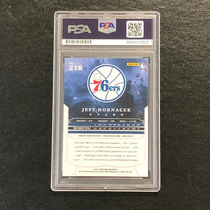 2012-13 Panini Brilliance #216 Jeff Hornacek Signed AUTO 10 PSA Slabbed 76ers