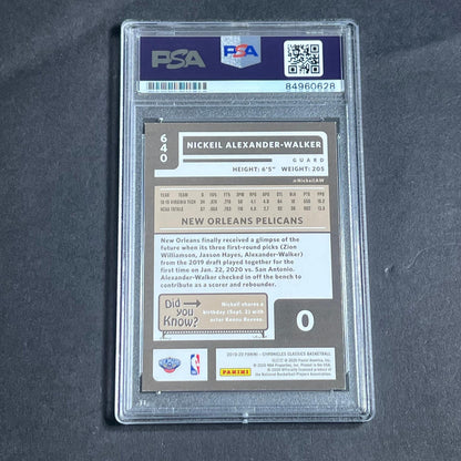 2019-20 Panini Chronicles Classics #640 Nickeil Alexander Walker Signed Card AUT