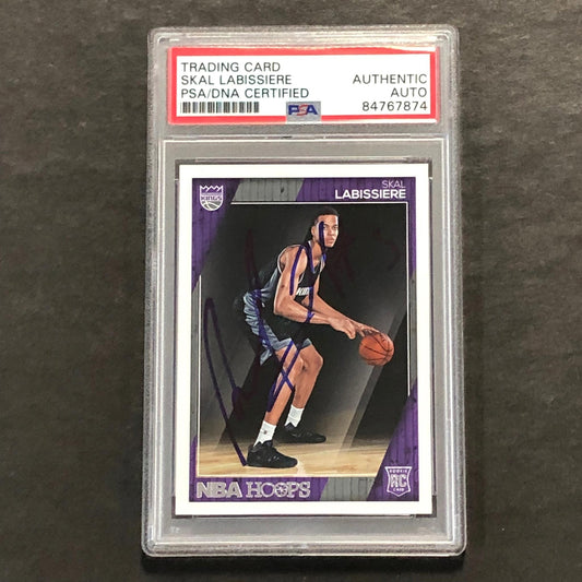 2016-17 NBA Hoops #284 Skal Labissiere Signed Card AUTO PSA Slabbed RC Kings