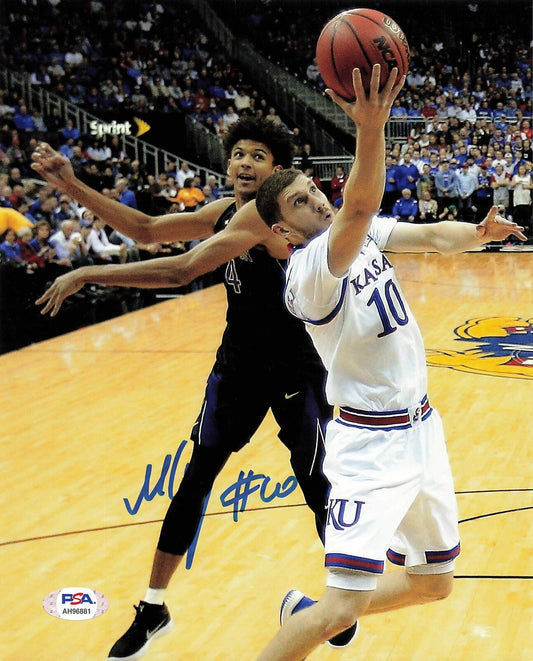 Sviatoslav Svi Mykhailiuk signed 8x10 photo PSA/DNA Autographed Kansas Jayhawks