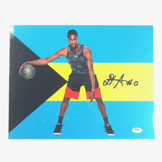 DeAndre Ayton signed 11x14 photo PSA/DNA Phoenix Suns Bahamas