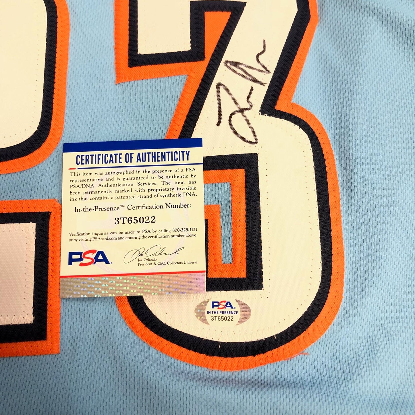 TRE MANN Signed Jersey PSA/DNA Oklahoma City Thunder Autographed