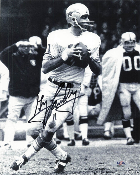 Greg Landry Signed 8x10 photo PSA/DNA Autographed Lions