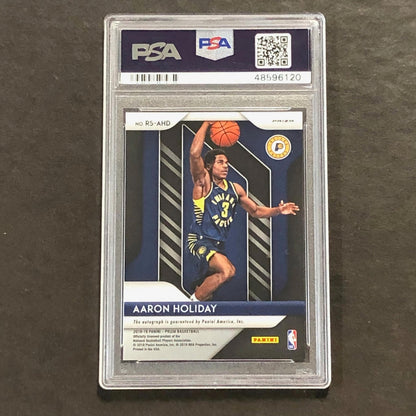 2018 Panini Prizm Aaron Holiday Rookie Signatures Choice Prizm # RSAHD PSA MINT