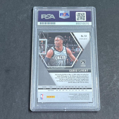 2019-20 Panini Mosaic #51 Caris Lavert Signed Card AUTO PSA Slabbed Nets RC