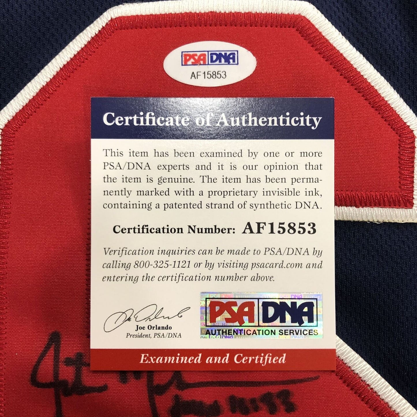 Justin Masterson signed jersey PSA/DNA Cleveland Autographed