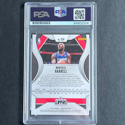 2019-20 Panini Prizm #124 Montrezl Harrell Signed Card PSA Slabbed Clippers