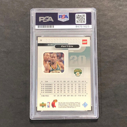 2003 Upper Deck #9 Gary Payton signed Auto Card PSA/DNA Slabbed Sonics