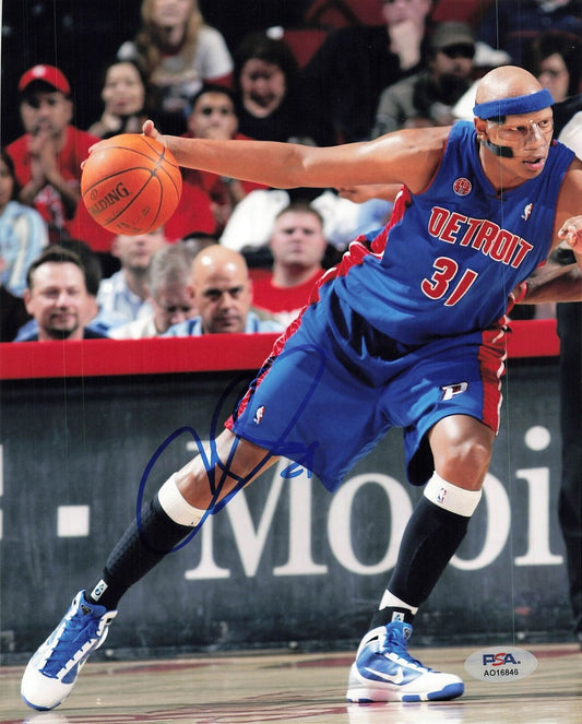 Charlie Villanueva signed 8x10 photo PSA/DNA Detroit Pistons Autographed