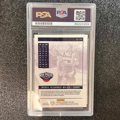 2019-20 Panini Chronicles Luminance #144 Nickeil Alexander-Walker Signed Card AU