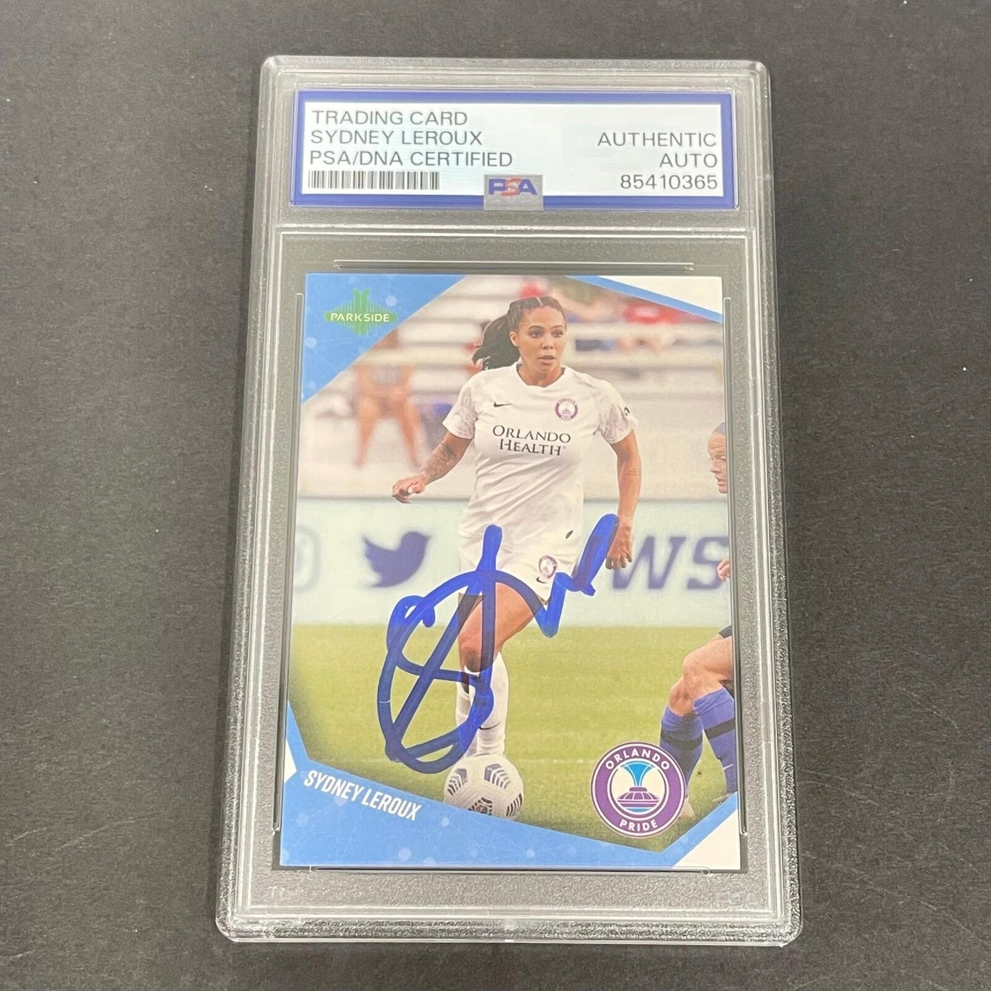 2022 Parkside NWSL Collection #37 Sydney Leroux Signed Card PSA Slabbed