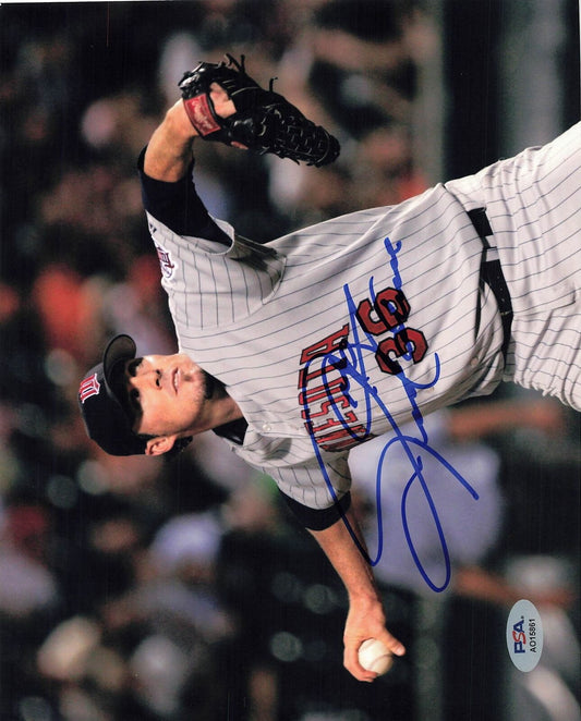 Joe Nathan signed 8x10 photo PSA/DNA Minnesota Twins Autographed