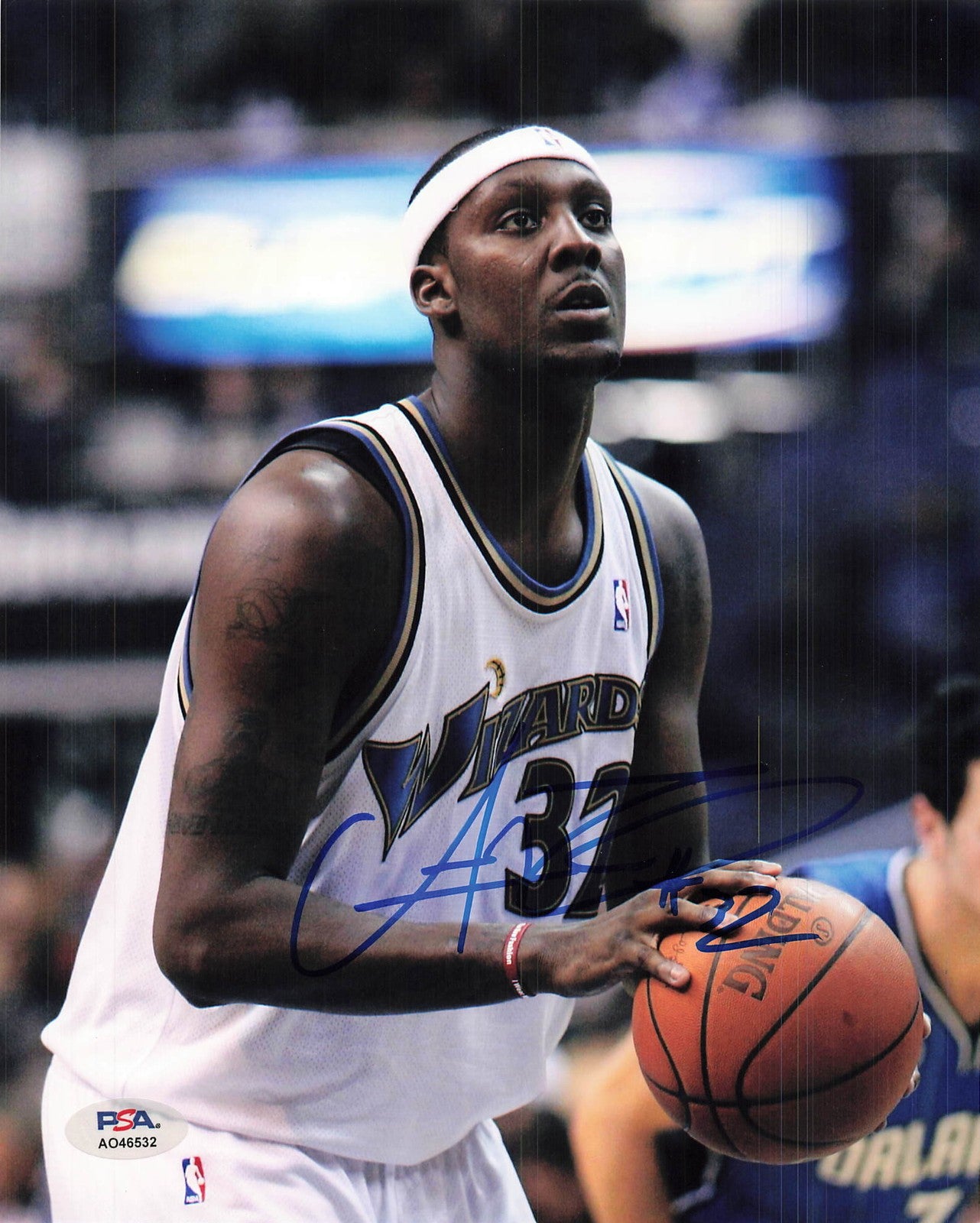 Andray Blatche Signed 8x10 Photo PSA Washington Wizards