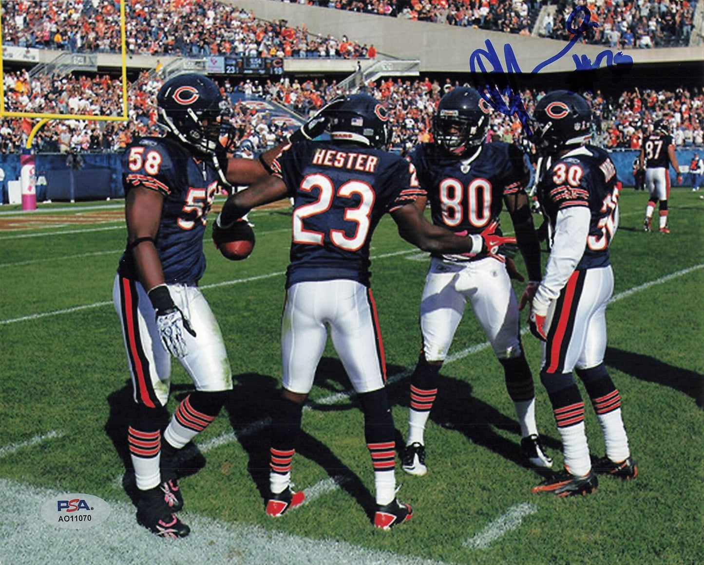 D.J. Moore Signed 8x10 photo PSA/DNA Chicago Bears Autographed