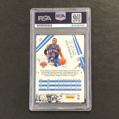 2009-10 Panini Rookies & Stars #64 Nate Robinson Signed Card AUTO PSA Slabbed Kn