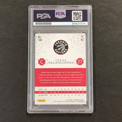 2016-17 Panini Excalibur #168 Jonas Valanciunas Signed Card AUTO GRADE 10 PSA Sl