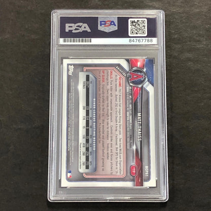 2018 Bowman Chrome Prospects #BCP61 Matt Thaiss Signed Card PSA Slabbed Auto Ang