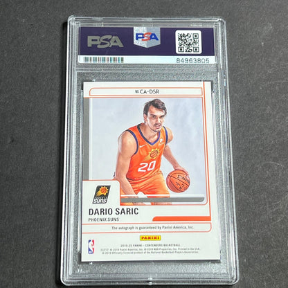 2019-20 Panini Contenders #CA-DSR Dario Saric Signed Card AUTO PSA Slabbed Suns