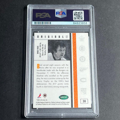 2003-04 Parkhurst Original 6 #38 Brad Park Signed Card AUTO PSA Slabbed Bruins