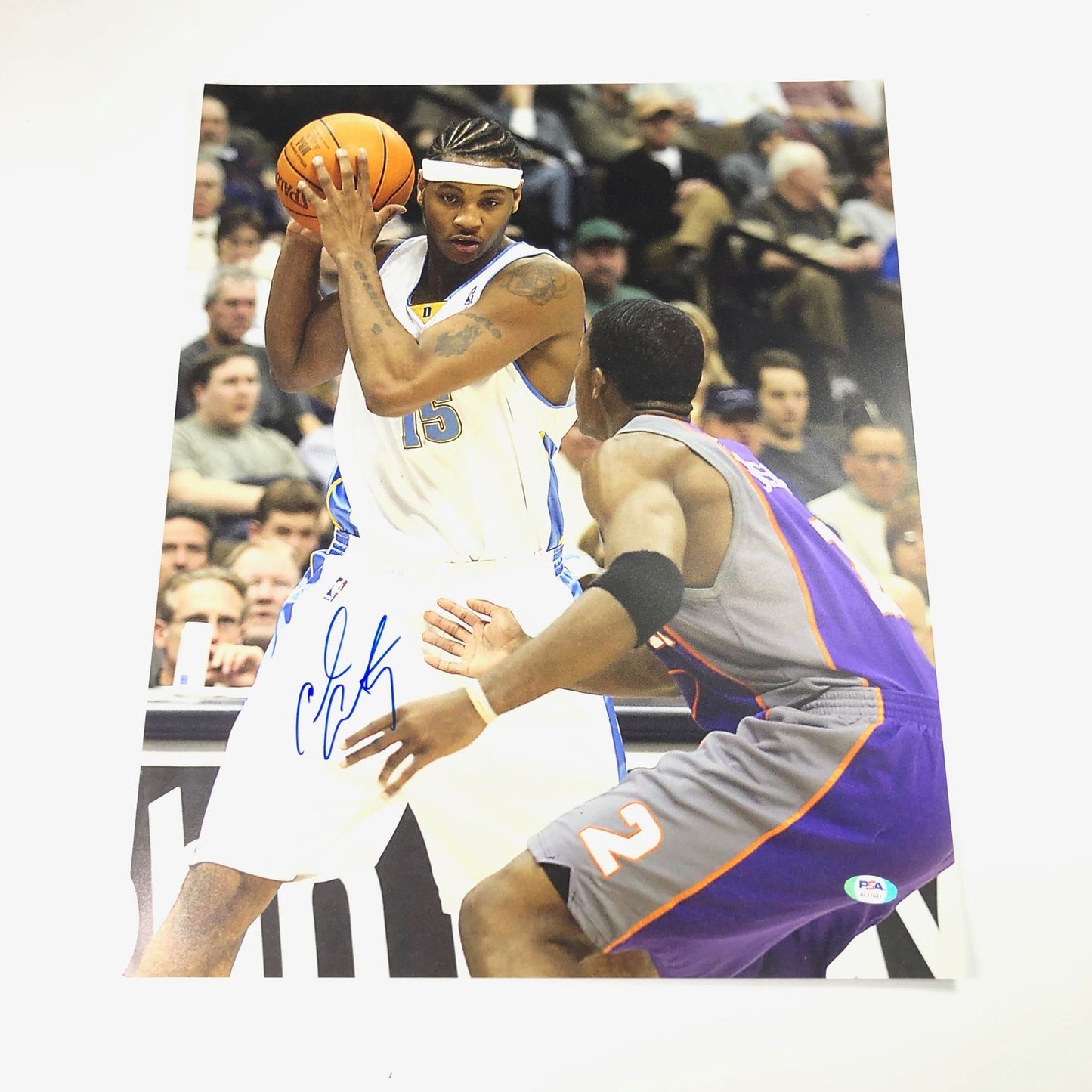 Carmelo Anthony signed 16x20 photo PSA/DNA Auto Grade 10 New York Knicks Trailbl