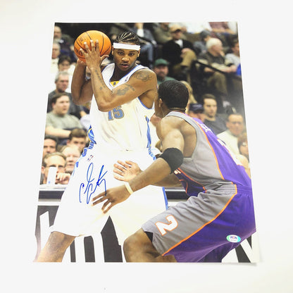 Carmelo Anthony signed 16x20 photo PSA/DNA Auto Grade 10 New York Knicks Trailbl