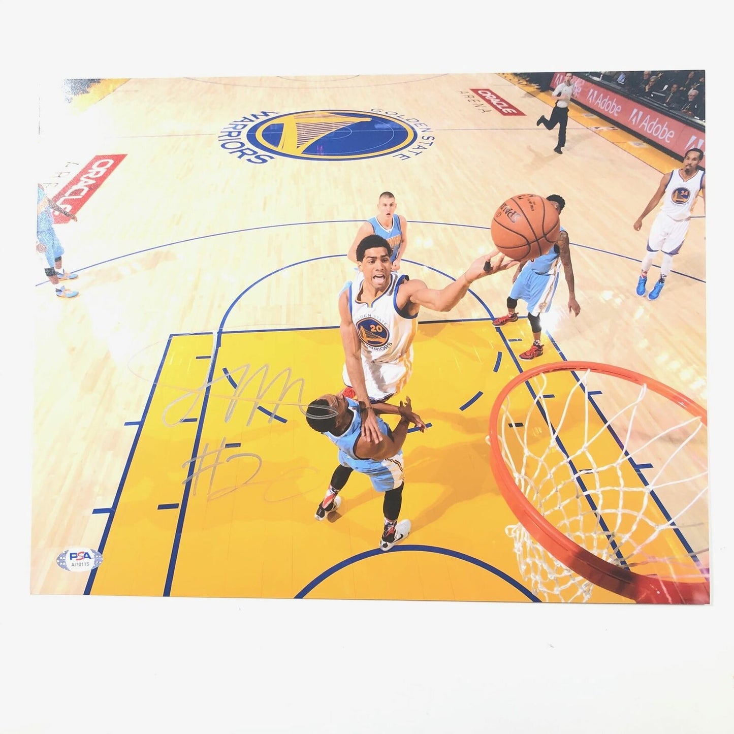 James Michael McAdoo Signed 11x14 photo PSA/DNA Golden State Warriors Autographe