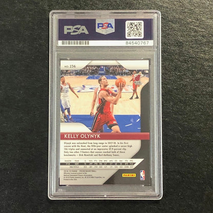 2018-19 Panini Prizm #236 Kelly Olynyk Signed Card AUTO PSA Slabbed Heat