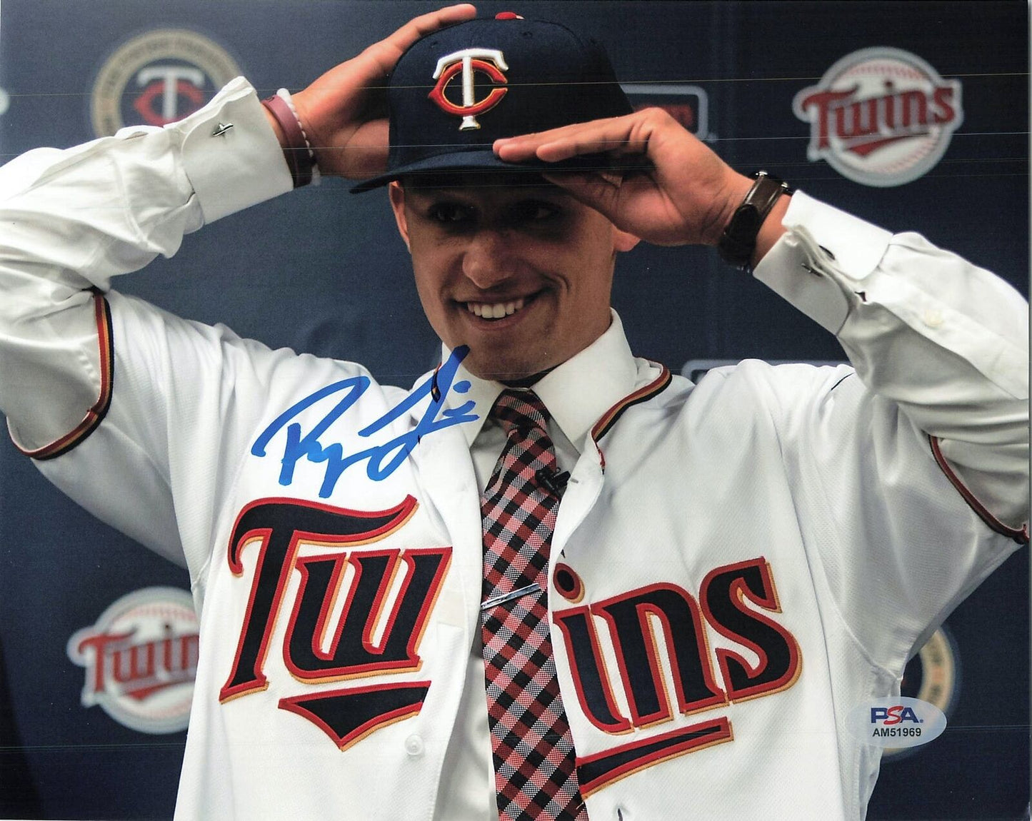 ROYCE LEWIS signed 8x10 photo PSA/DNA Minnesota Twins Autographed