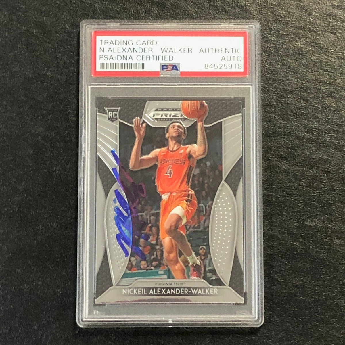 2019-20 Panini Prizm Draft Picks #82 Nickeil Alexander-Walker Signed Card AUTO P