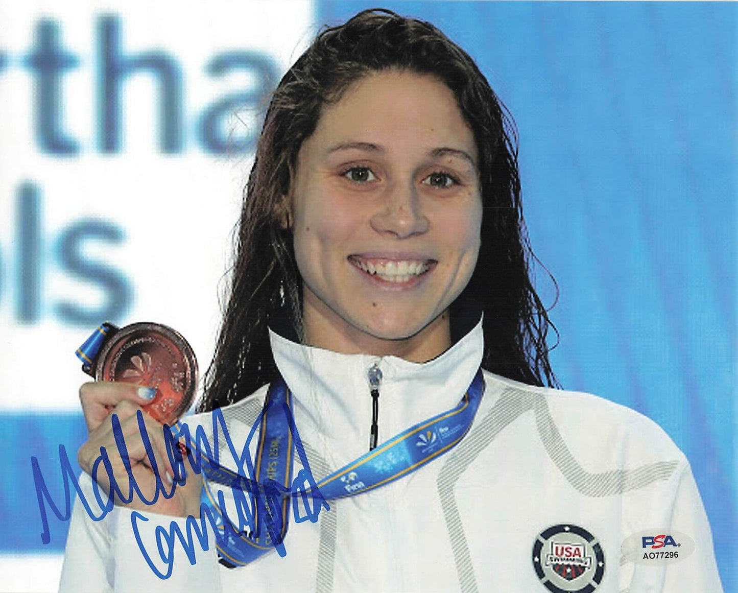 Mallory Comerford signed 8x10 photo PSA/DNA Autographed Swimming