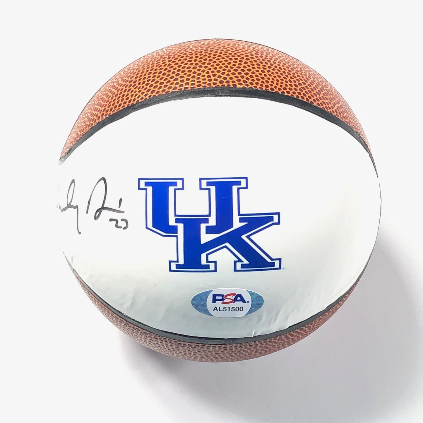 Anthony Davis signed Mini Basketball PSA/DNA University of Kentucky autographed