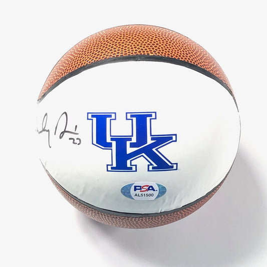 Anthony Davis signed Mini Basketball PSA/DNA University of Kentucky autographed