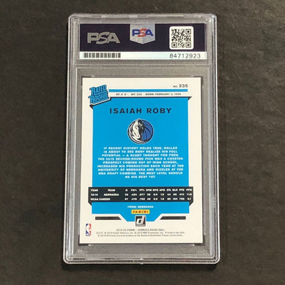 2019-20 Panini Donruss Rated Rookie #235 Isaiah Roby Signed Card AUTO PSA Slabbe