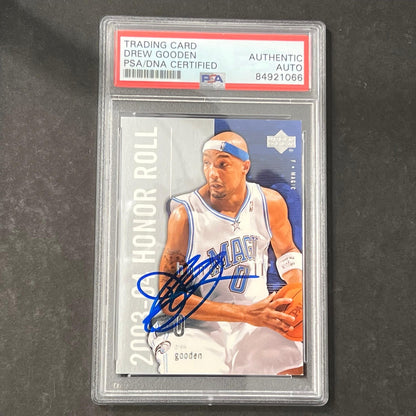 2003-04 Upper Deck Honor Roll #61 Drew Gooden Signed Card AUTO PSA/DNA Slabbed M