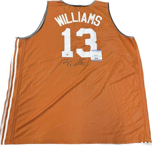 Eric Williams signed jersey PSA/DNA Texas Autographed