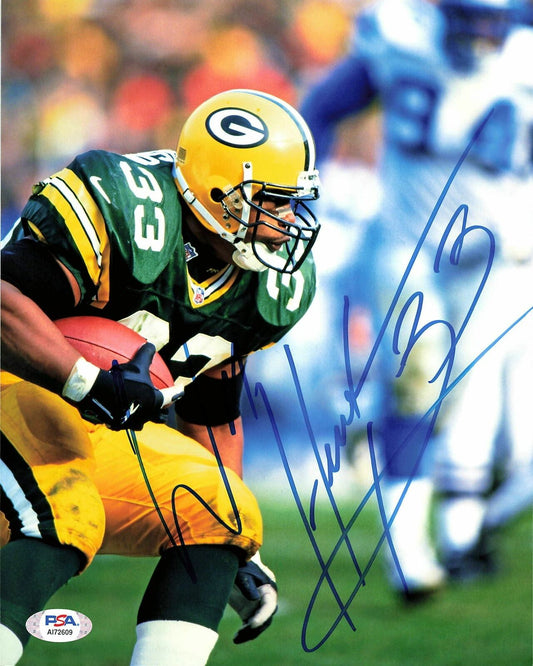 WILLIAM HENDERSON Signed 8X10 PHOTO PSA/DNA Green Bay Packers Autographed