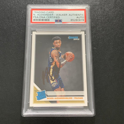 2019-20 Panini Donruss #216 Nickeil Alexander Walker Signed Card AUTO PSA Slabbe