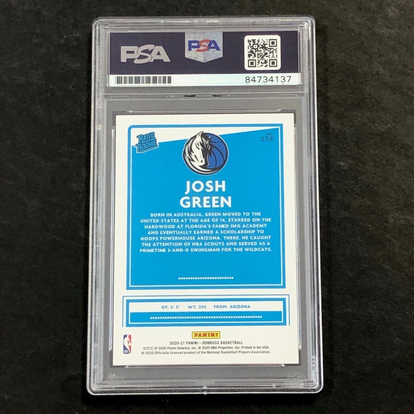 2020-21 Panini Donruss #234 Josh Green Signed Card AUTO 10 PSA Slabbed RC Maveri