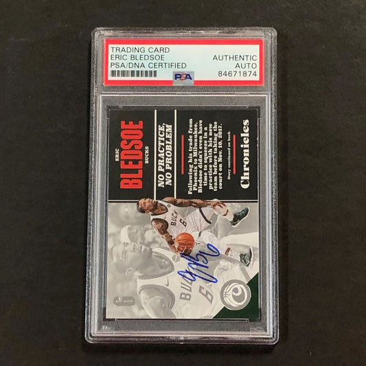 2018-19 Panini Chronicles #87 Eric Bledsoe Signed Card PSA Slabbed