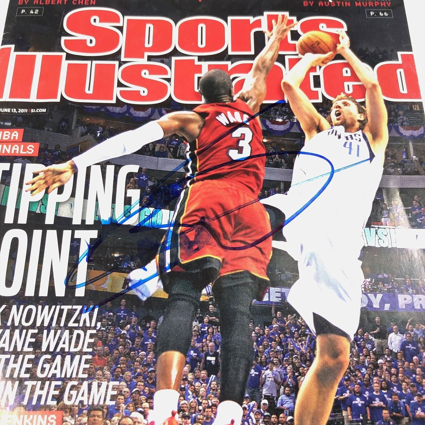 Dwyane Wade signed SI Magazine PSA/DNA Miami Heat Autographed